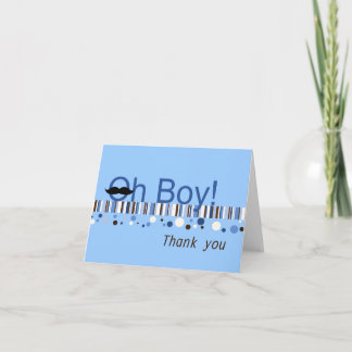 Oh carte de remerciements de baby shower