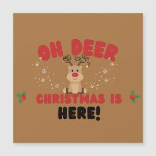 Oh Cerf – Carte de Noël de renne drôle