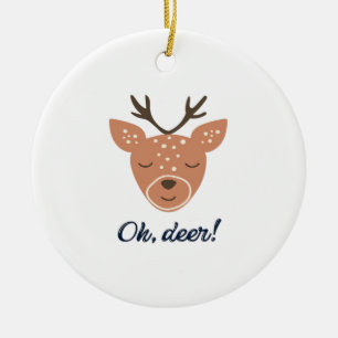 Oh cerf cerf amour sauve le cerf ornement créatif