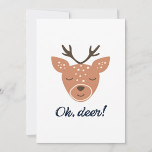 Oh cerf cerf amour Sauver le cerf Carte de vacance
