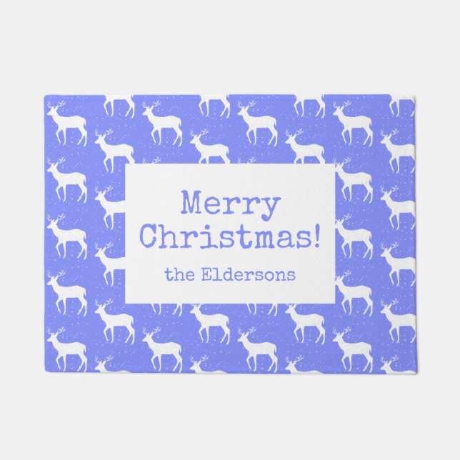 Oh Cerf, c'est le Tapis de Porte de Noël (Devant)