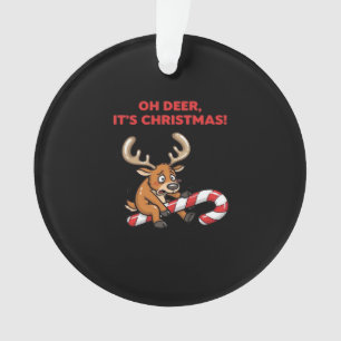 Oh cerf c'est Noël Renne stressé avec des douceurs