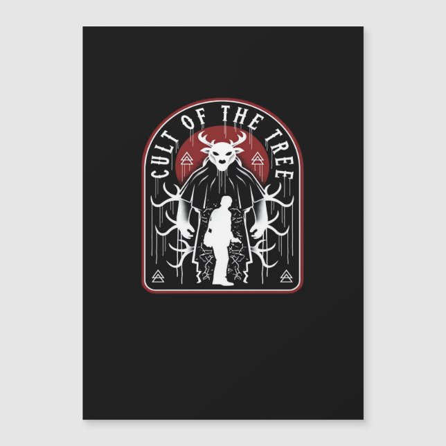 Oh Cerf culte de l'arbre style artistique  (Devant)