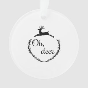 Oh Cerf Design de Style Drôle