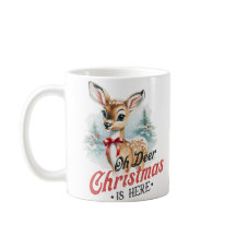 Oh cerf Noël est ici Mug