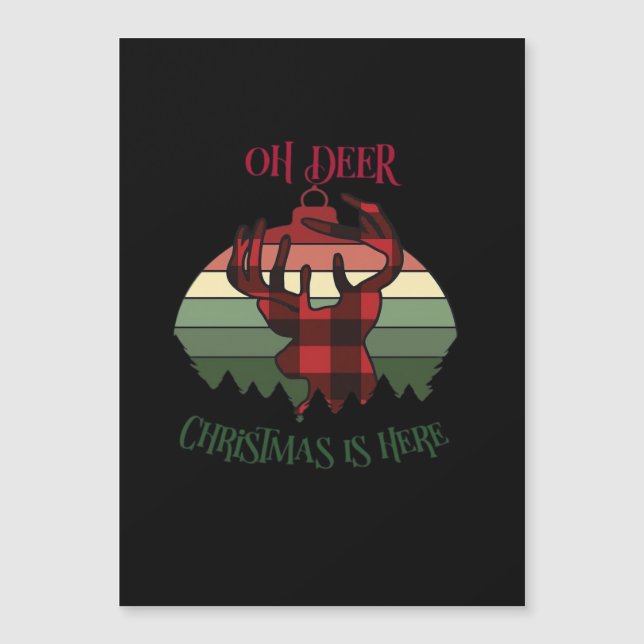Oh Cerf Noël Est Là Joyeuse Esthétique  (Devant)