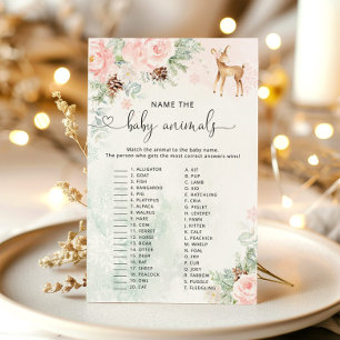Oh cerf nom du jeu de baby shower pour les bébés a