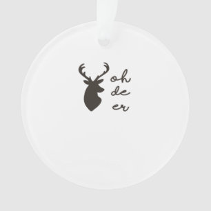 Oh Cerf Style Graphique Moderne Ornement en Acryli