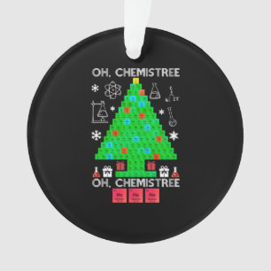 Oh Chemistree Chemist Tree Funny Science Noël