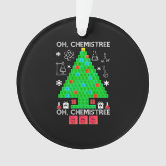 Oh Chemistree Chemist Tree Funny Science Noël
