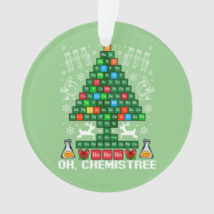 Oh Chemistree Christmas Chemistry Science Periodic