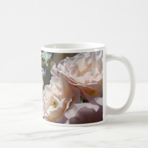 Oh combien je t'aime ! Tasse de café Fleurs Rose R