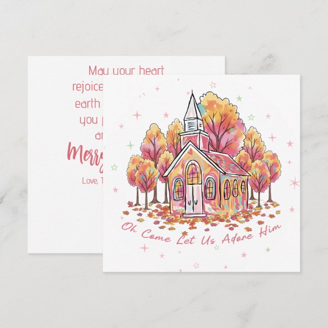 “Oh Come Let Us Adore Him”  (Devant / Derrière)