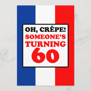 Oh crêpe, quelqu'un invitation 60 de rotation