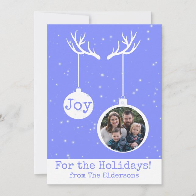 Oh Deer, c'est le Carte photo plat de Noël (Devant)