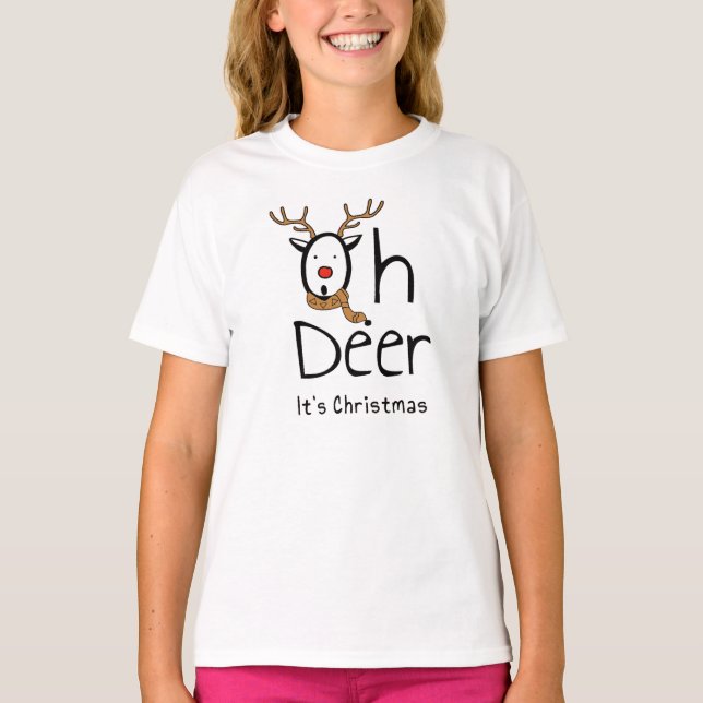 Oh Deer C'est Noël T-shirt (Devant)