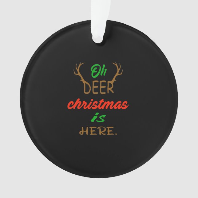 Oh Deer Christmas Celebration Holiday Design (devant)