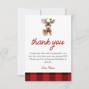 Oh Deer Christmas Deer Anniversaire Carte de remer