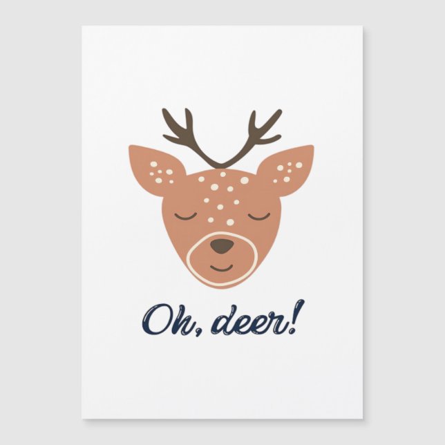Oh Deer Deer Love Save The Deer Creative Design  (Devant)