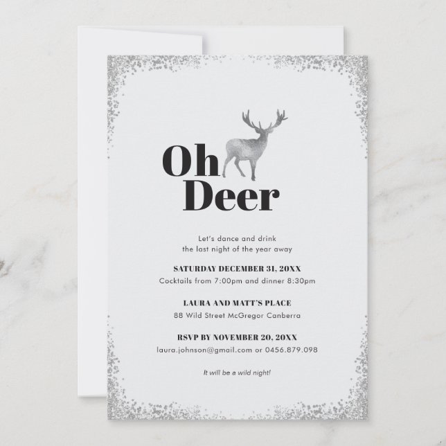 Oh Deer Invitation (Devant)