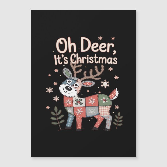 Oh Deer Its Christmas Miniature Patchwork Squares  (Devant)