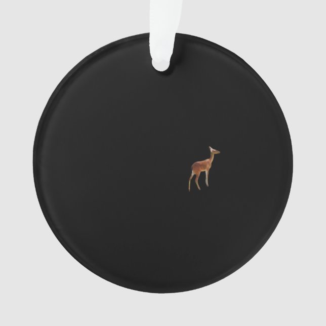 Oh Deer Minimal Design Acrylic Ornament (devant)