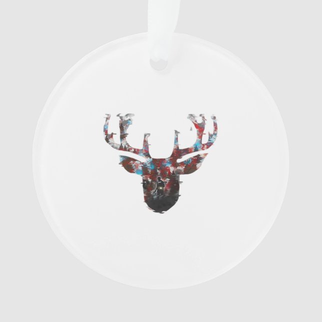 Oh Deer Minimal Style Acrylic Ornament (devant)