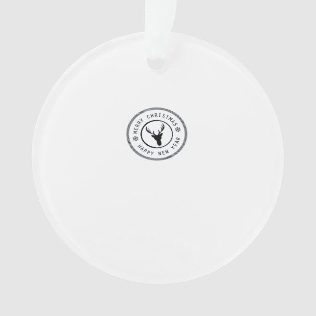 Oh Deer Modern Aesthetic Acrylic Ornament (devant)