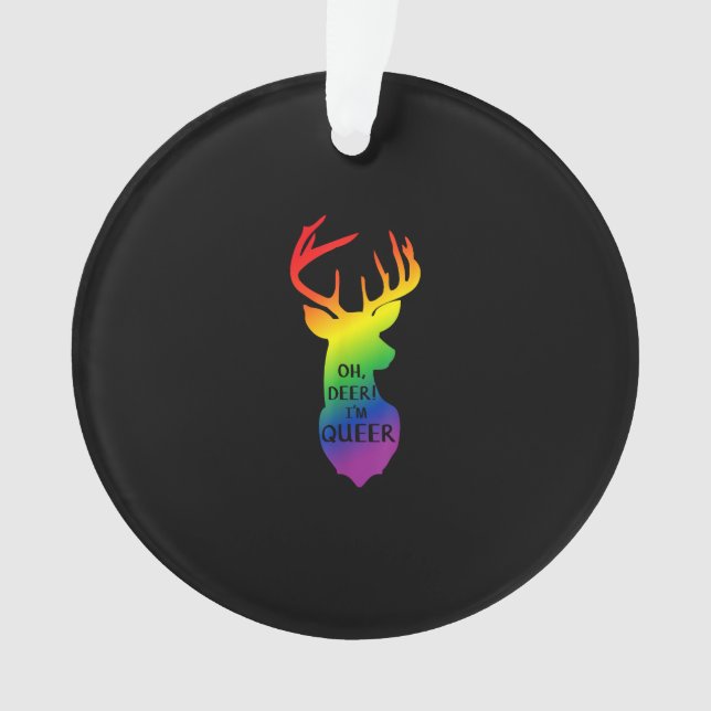 Oh Deer Queer Pride Celebration Funny LGBT Gift (devant)