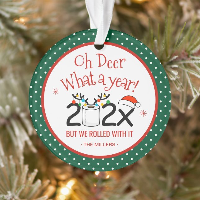 Oh Deer Quel An Drôle Les Rouleaux De Papier Toile (Arbre)