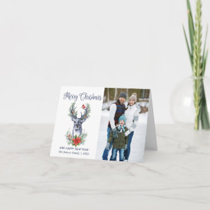 Oh Deer Quelle année Joyeux Noël 2 Carte photo