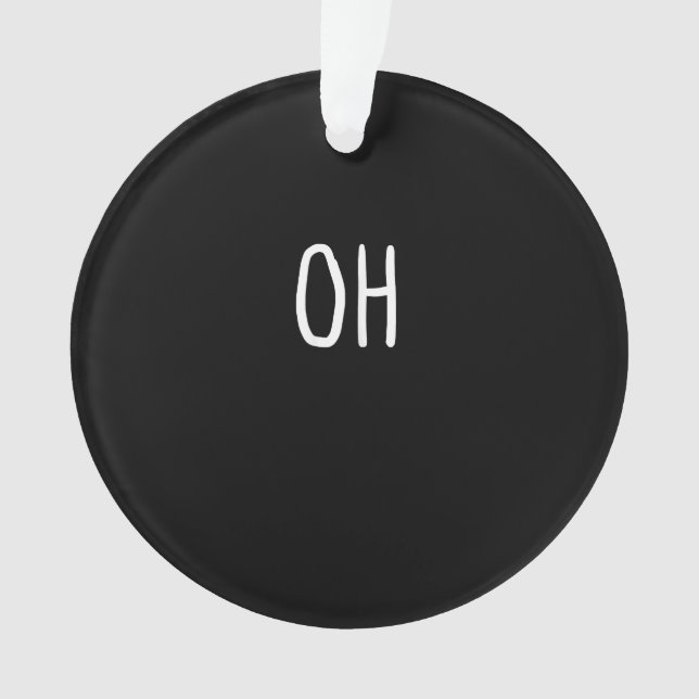 Oh Deer Trendy Halloween Style Acrylic Ornament (devant)