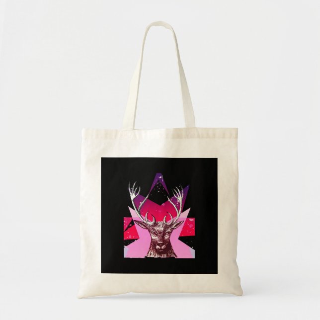 Oh Deer Whimsical Creative Design Tote Bag (Devant)