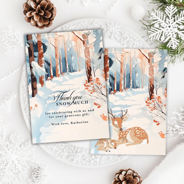 Oh Deer Woodland Merci de neiger beaucoup de baby  (Créateur téléchargé)