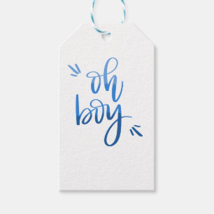 Oh - étiquette de cadeau de calligraphie