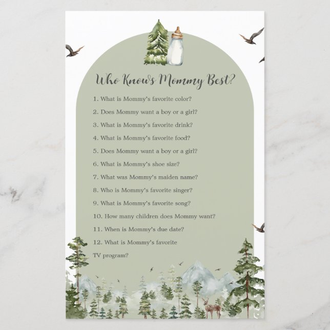 Oh Garçon Aventure Pine Forest Qui Connaît Maman M (Devant)