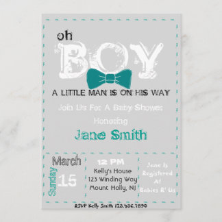 Oh garçon invitation Baby shower