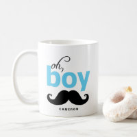 Oh garçon Mustache | Mug de déclaration personnali