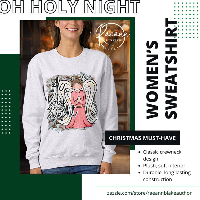 Oh Holy Night Sweatshirt (Créateur téléchargé)