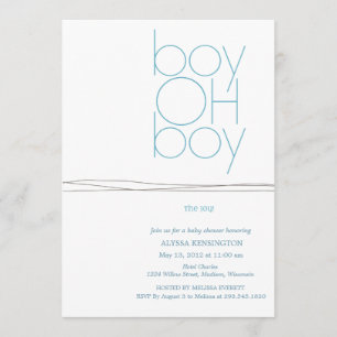 Oh invitation faite sur commande de baby shower