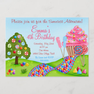 Oh invitations douces de petit gâteau