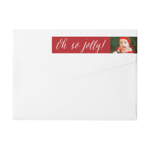 Oh, Jolly ! Étiquettes de adresse de photos de vac
