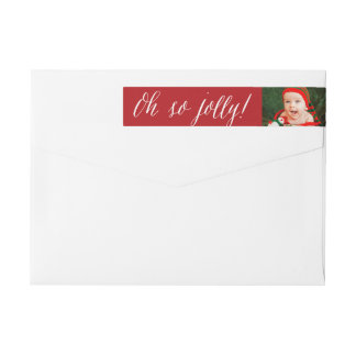 Oh, Jolly ! Étiquettes de adresse de photos de vac