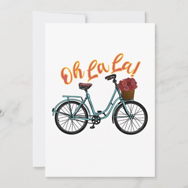 Oh La La French Bicycle Drôle Chants Français (Devant)