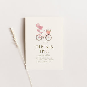 Oh La La French Paris Invitation de fête d'anniver