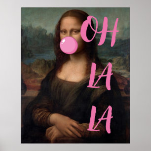OH LA Mona Lisa Poster d'art modifié