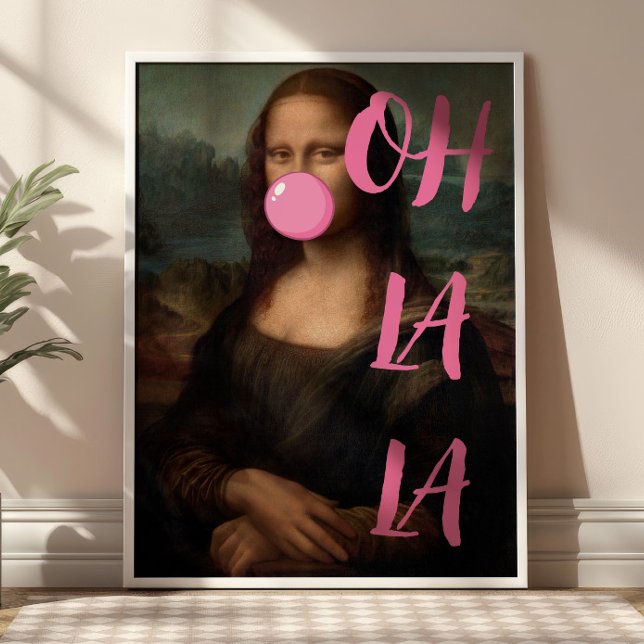 OH LA Mona Lisa Poster d'art modifié (Créateur téléchargé)