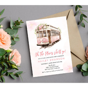 Oh les endroits où elle va aller Invitation