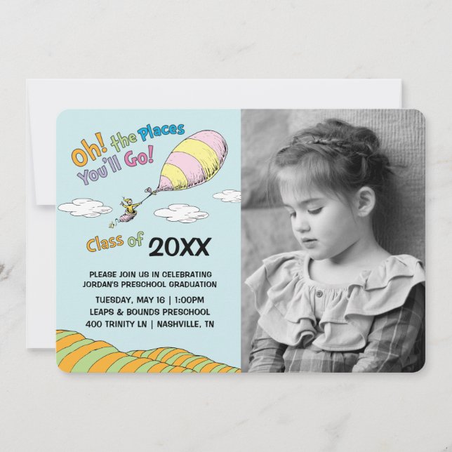 Oh, Les Endroits Où Tu Vas Aller ! Faire-part de d (Devant)