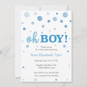 Oh mon dieu ! Invitation baby shower